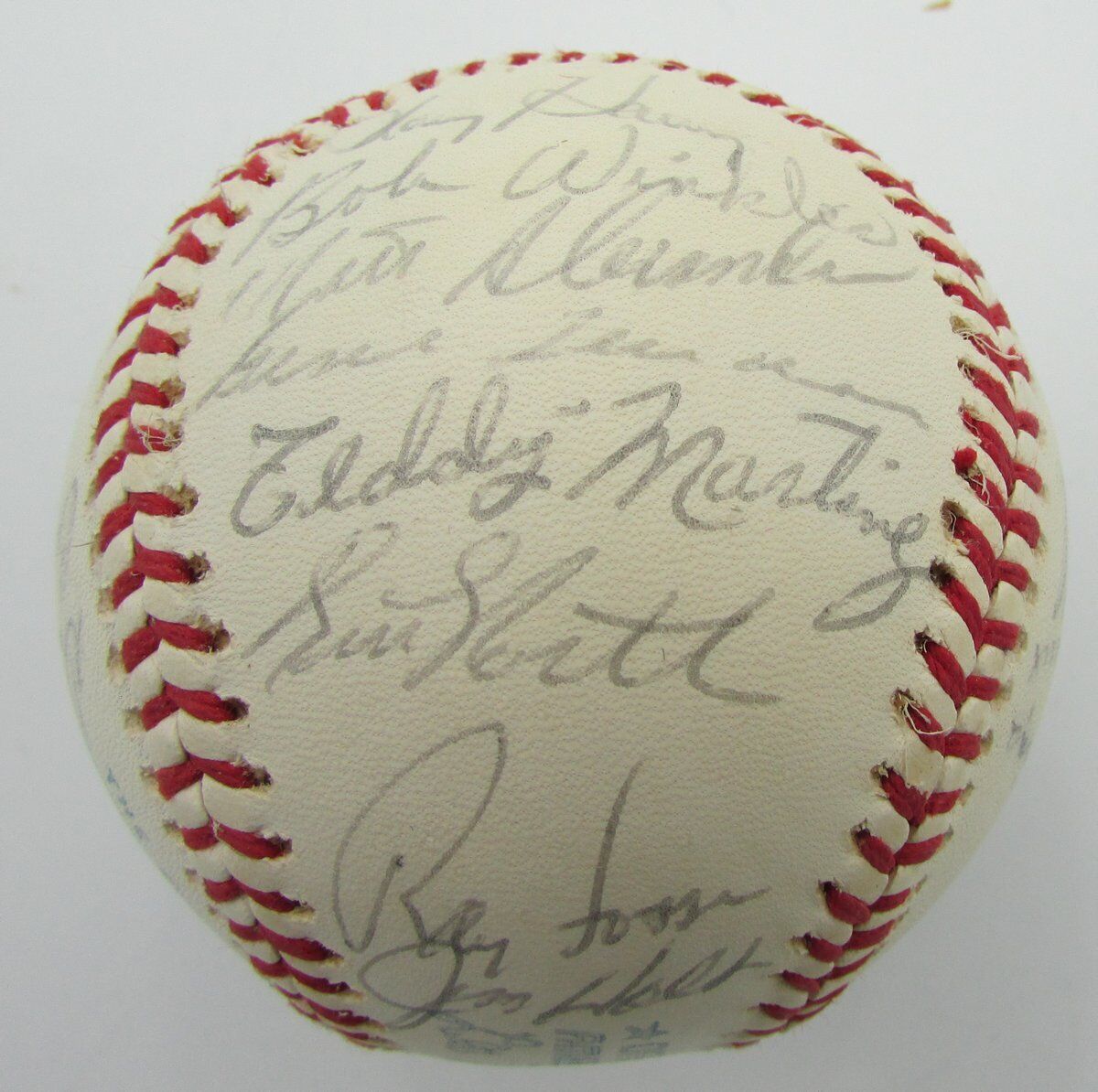 1975 Oakland A's Team Signed by 26 OAL Baseball Dark Williams HOF 149804