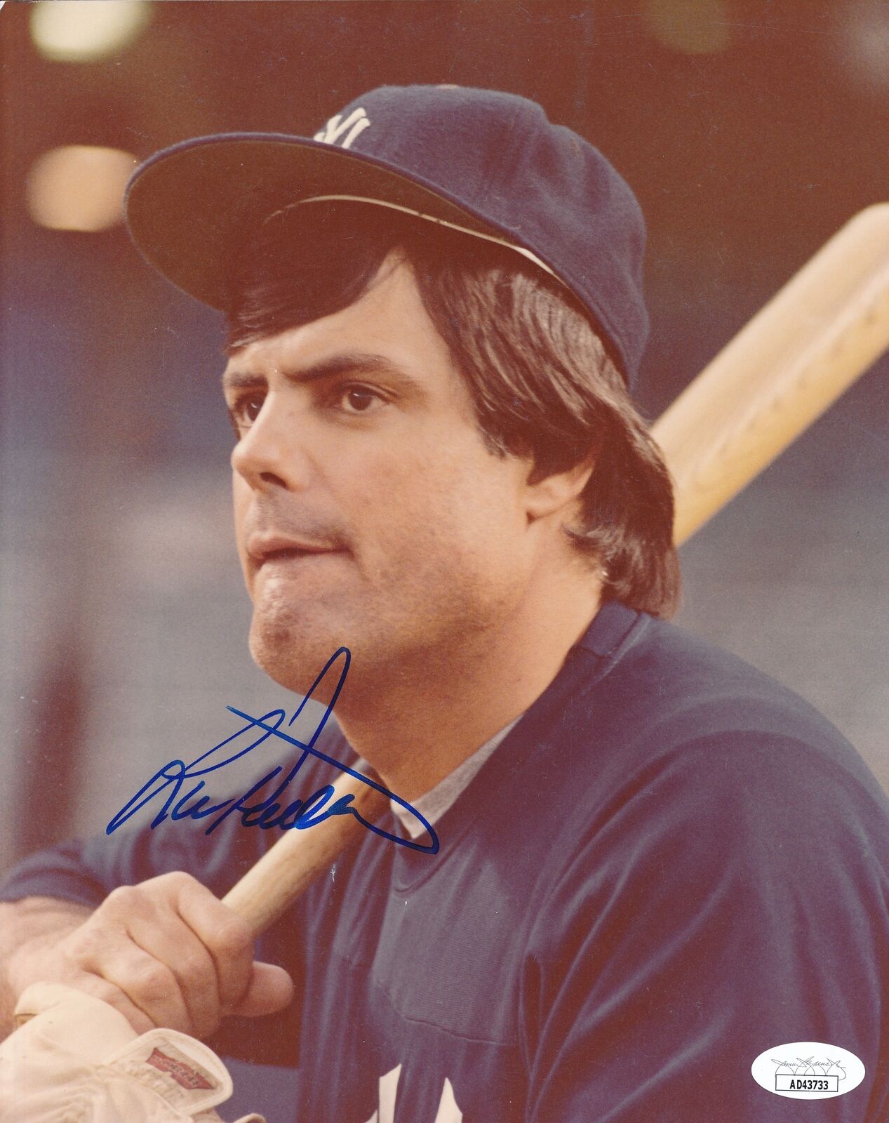 Lou Piniella Autographed 8x10 Photo New York Yankees JSA