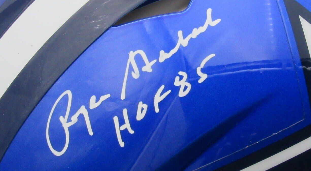 Roger Staubach HOF Autographed/Insc Full Size Flash Authentic Helmet Cowboys BAS