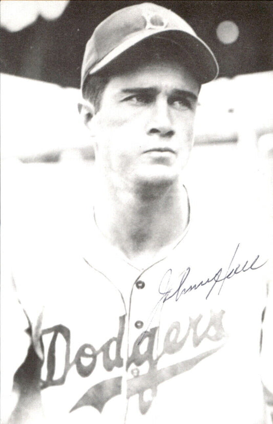 John Hall Dodgers d. 1995 Signed/Autographed 3x5  Photo 178426