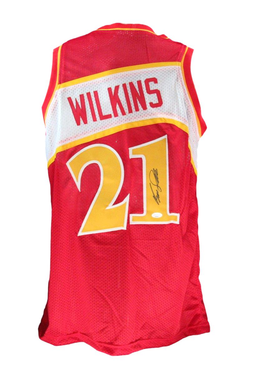 Dominique Wilkins HOF Autographed Custom Basketball Jersey Hawks JSA 183335