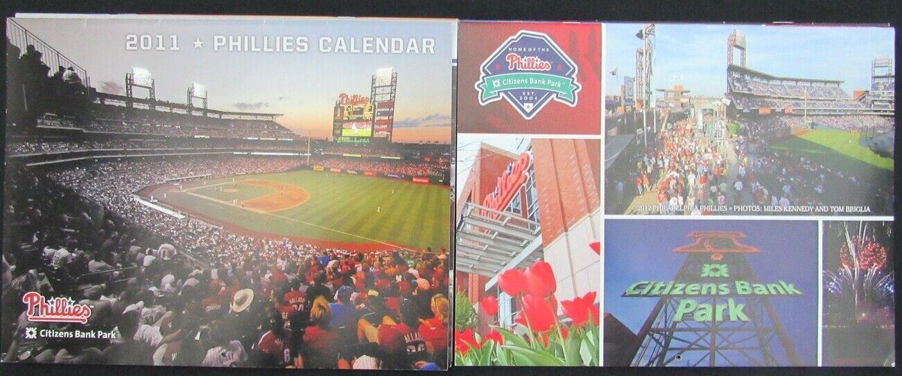 Lot of 5 2010's Philadelphia Phillies Calendars World Series Champs 157936