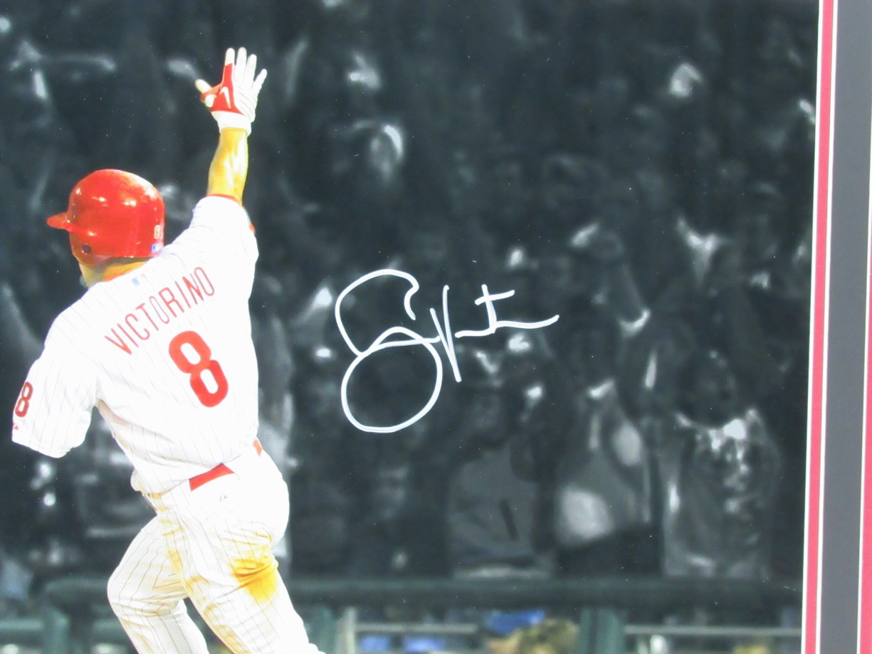 Shane Victorino Signed 16x20 Photo Philadelphia Phillies Framed PSA/DNA 191613