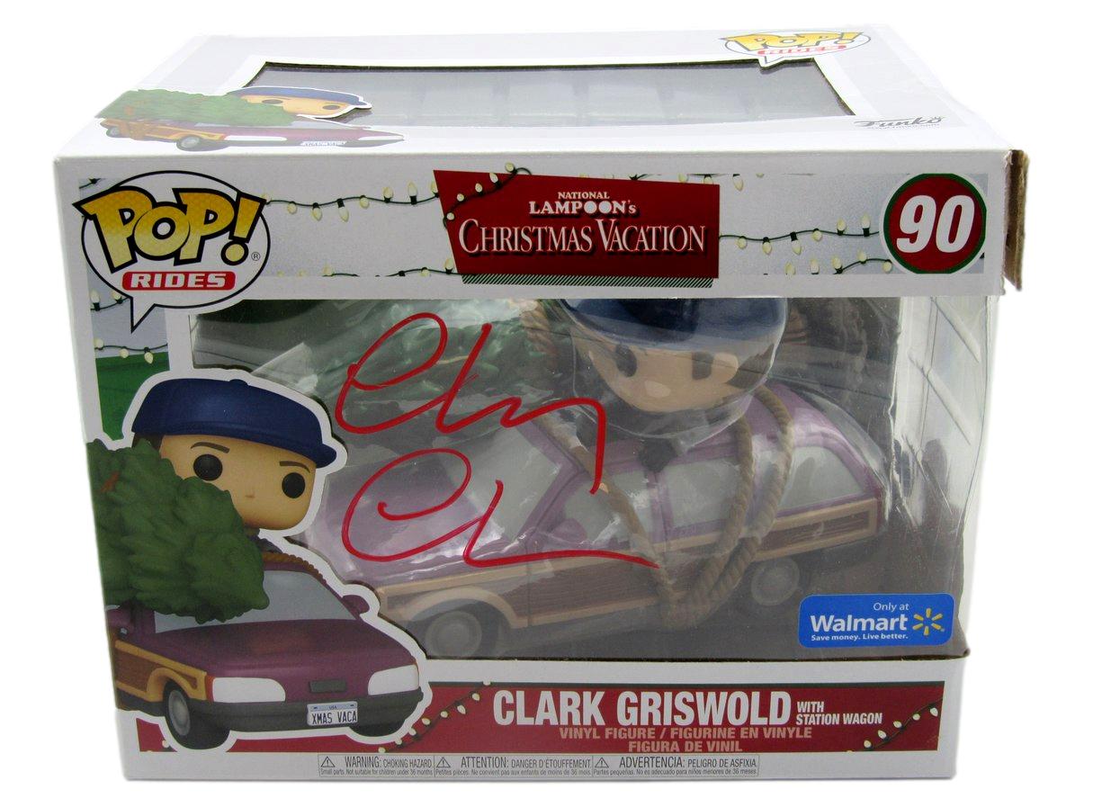 Chevy Chase Signed/Auto Funko Pop! #90 "Christmas Vacation" Beckett 189753