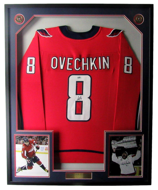 Alexander Ovechkin Signed/Autographed Capitals Jersey Framed Fanatics 158942