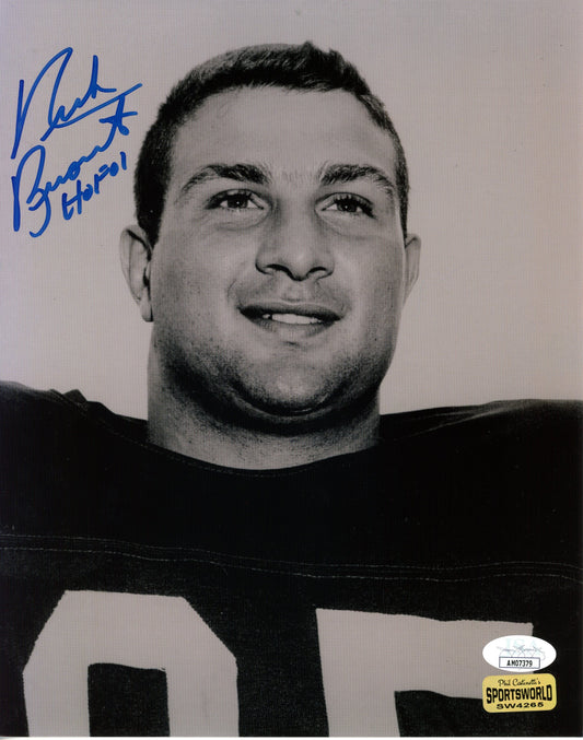 Nick Buoniconti HOF Autographed 8x10 Photo Boston Patriots JSA 183095