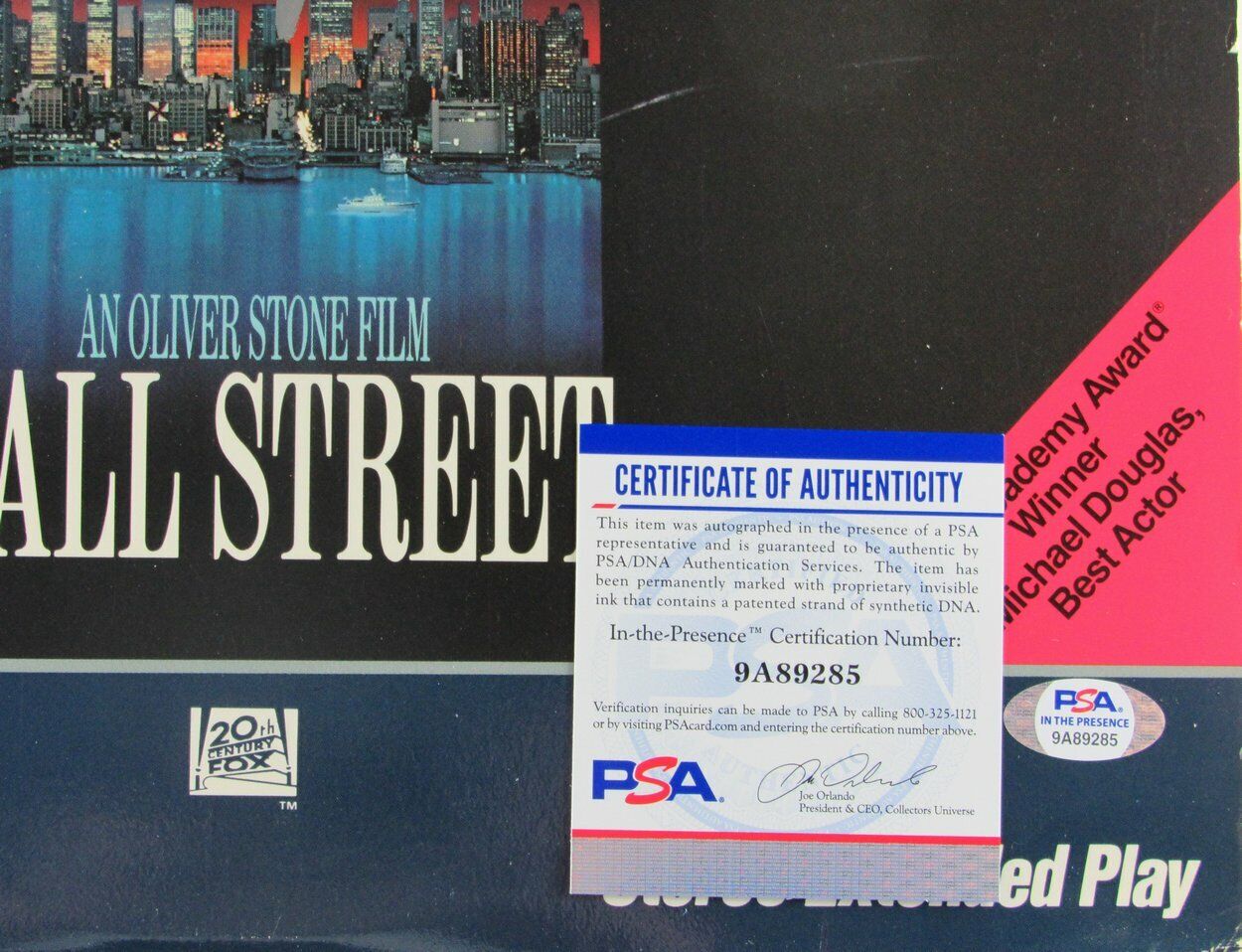 Charlie Sheen Signed/Autographed "Wall Street" LaserDisc PSA/DNA ITP 160400