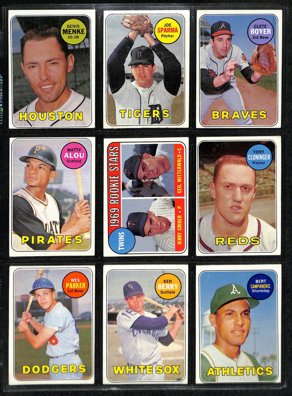 1969 Topps Baseball Card Complete Set (1-664) Mantle Seaver Ryan Jackson 191951