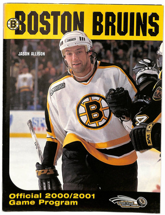 January 6 2001 Boston Bruins vs Dallas Stars Program + Ticket Stub 182028