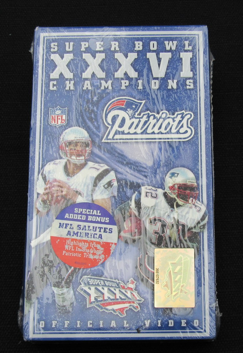 Super Bowl XXXVI Champions New England Patriots NFL Official VHS Video 179129