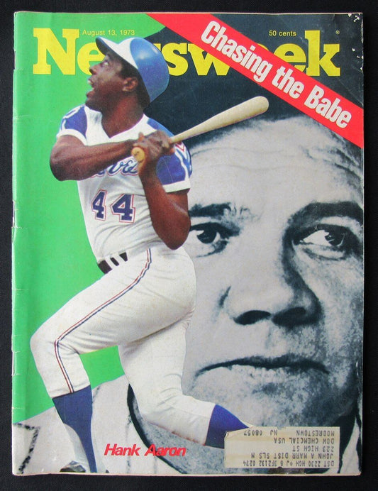 1973 Newsweek Magazine Hank Aaron Atlanta Braves on Cover