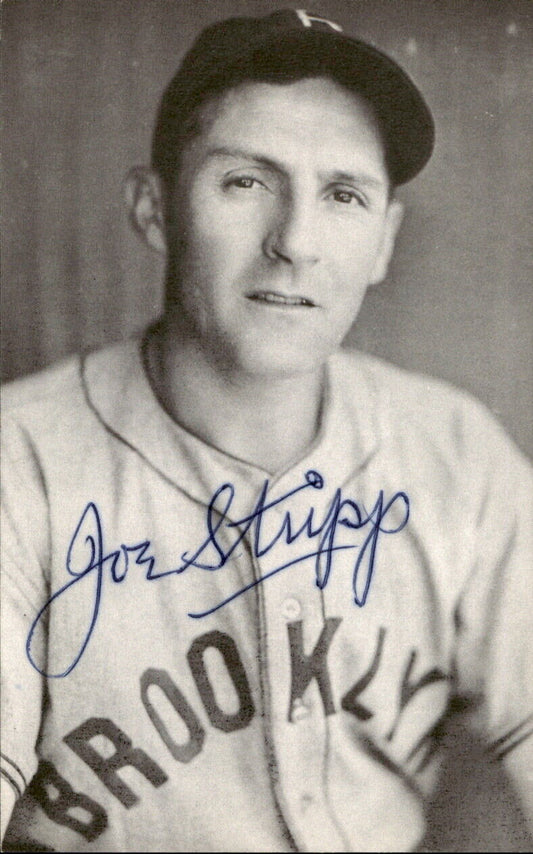 Joe Stripp Dodgers d. 1989 Signed/Autographed 3x5  Photo 179246