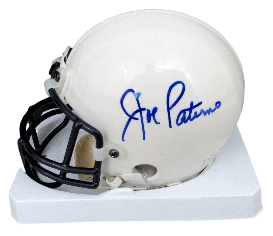 Joe Paterno Autographed Mini Football Helmet Penn State JSA 182628