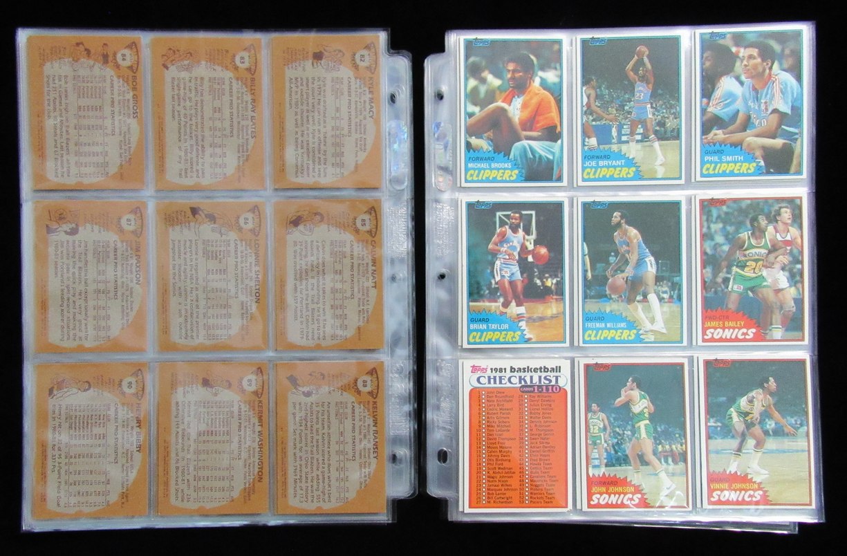 1981-82 Topps Basketball Complete Set (1-198) Larry Bird/Magic Johnson 190162