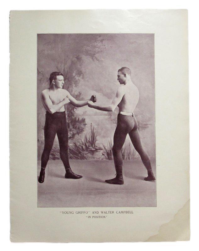 Young Griffo/Walter Campbell 1895 Boxing Gladiators 11x15 Supplement Poster