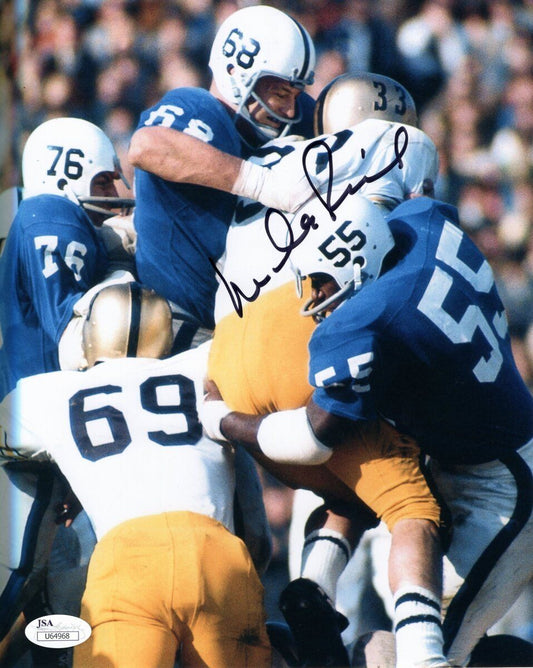 Mike Reid Penn State All American PSU Lions Signed Color 8x10 Photo JSA 136744