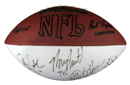 NFL 80s Stars Multi-Autographed (15) Wilson NFL Football Kelly HOF 176390