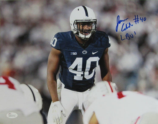 Jason Cabinda Penn State Signed/Autographed 11x14 Color Photo JSA 140367