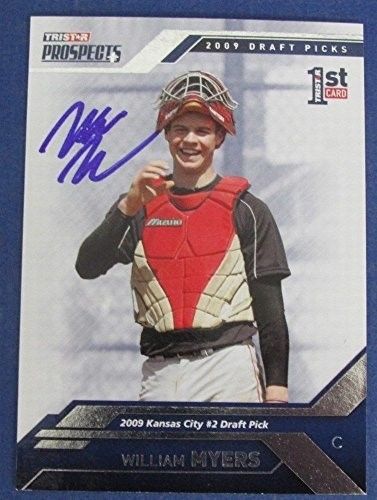 Will Myers Rays Autographed/Signed 2009 Tristar Prospects Baseball Card #53