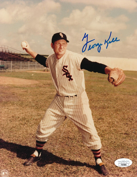 George Kell HOF Detroit Tigers Signed/Autographed 8x10 Photo JSA 165038