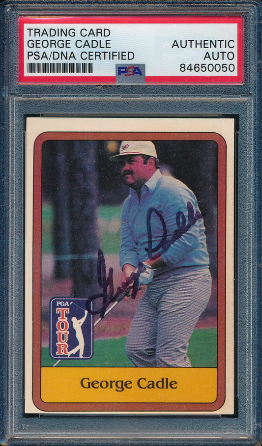 1981 DONRUSS PGA George Cadle #55 Authentic Card Signed PSA/DNA 176029