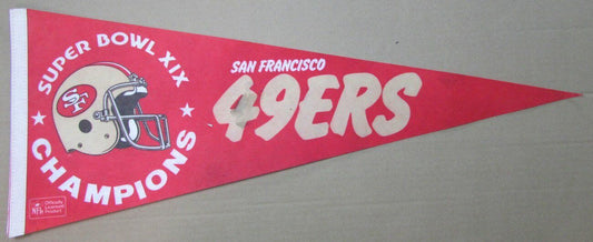 1985 San Francisco 49ers Super Bowl XIX Champions 12X30 inch Pennant 155533