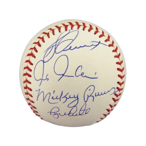 New York Yankees Greats Multi-Signed by 9 Players OML Baseball 190575