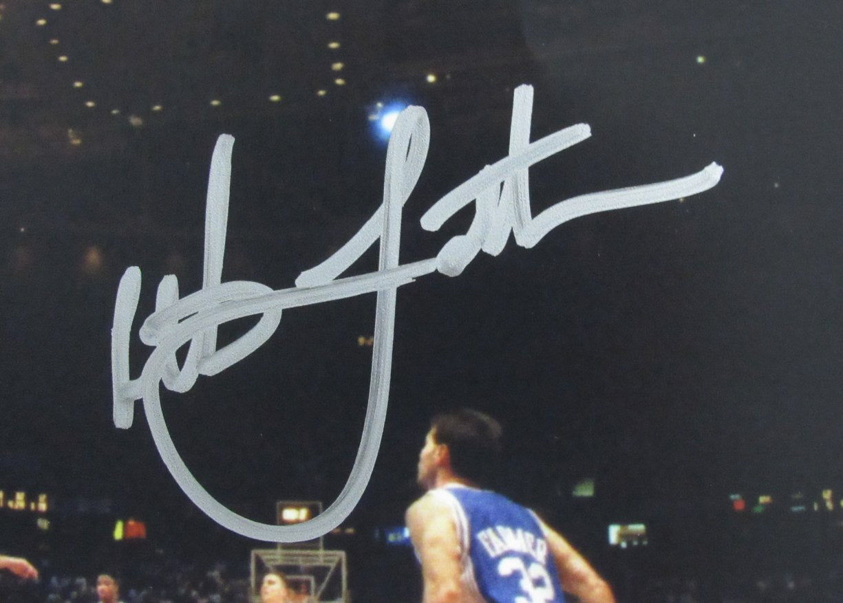 Christian Laettner Autographed Duke Blue Devils 8x10 Photo JSA 187700