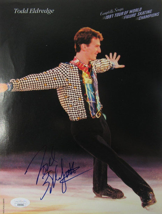 Todd Eldredge Autographed 8x10 Magazine Photo Olympic USA Figure Skating JSA