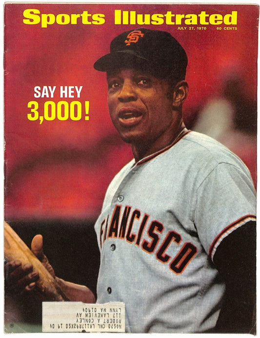 July 27, 1970 Willie Mays HOF San Francisco Giants Sports Illustrated Cover