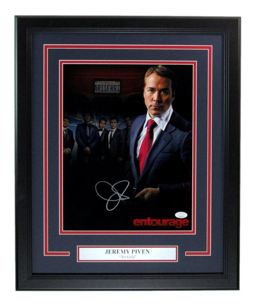 Jeremy Piven Autographed 11x14 Photo "Ari Gold - Entourage" Framed JSA