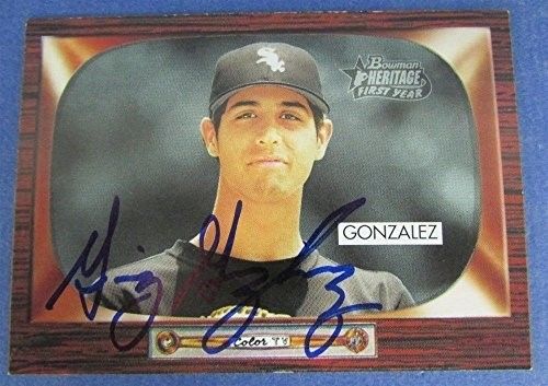 Gio Gonzalez A's Nationals Signed 2004 Bowman Heritage Baseball Card #245