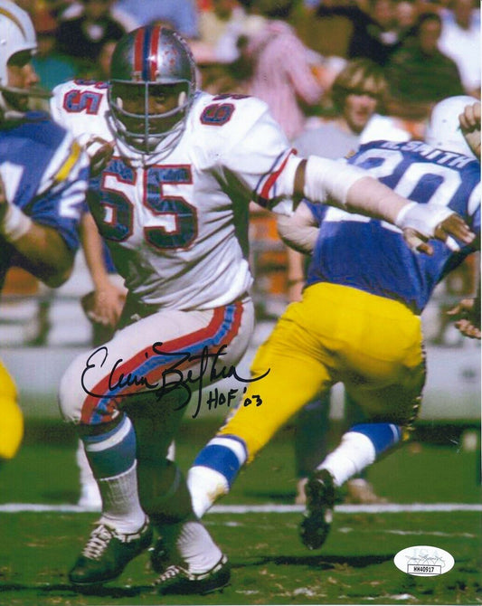 Elvin Bethea Houston Oilers HOF Signed/Inscribed "HOF 03" 8x10 Photo JSA 149784