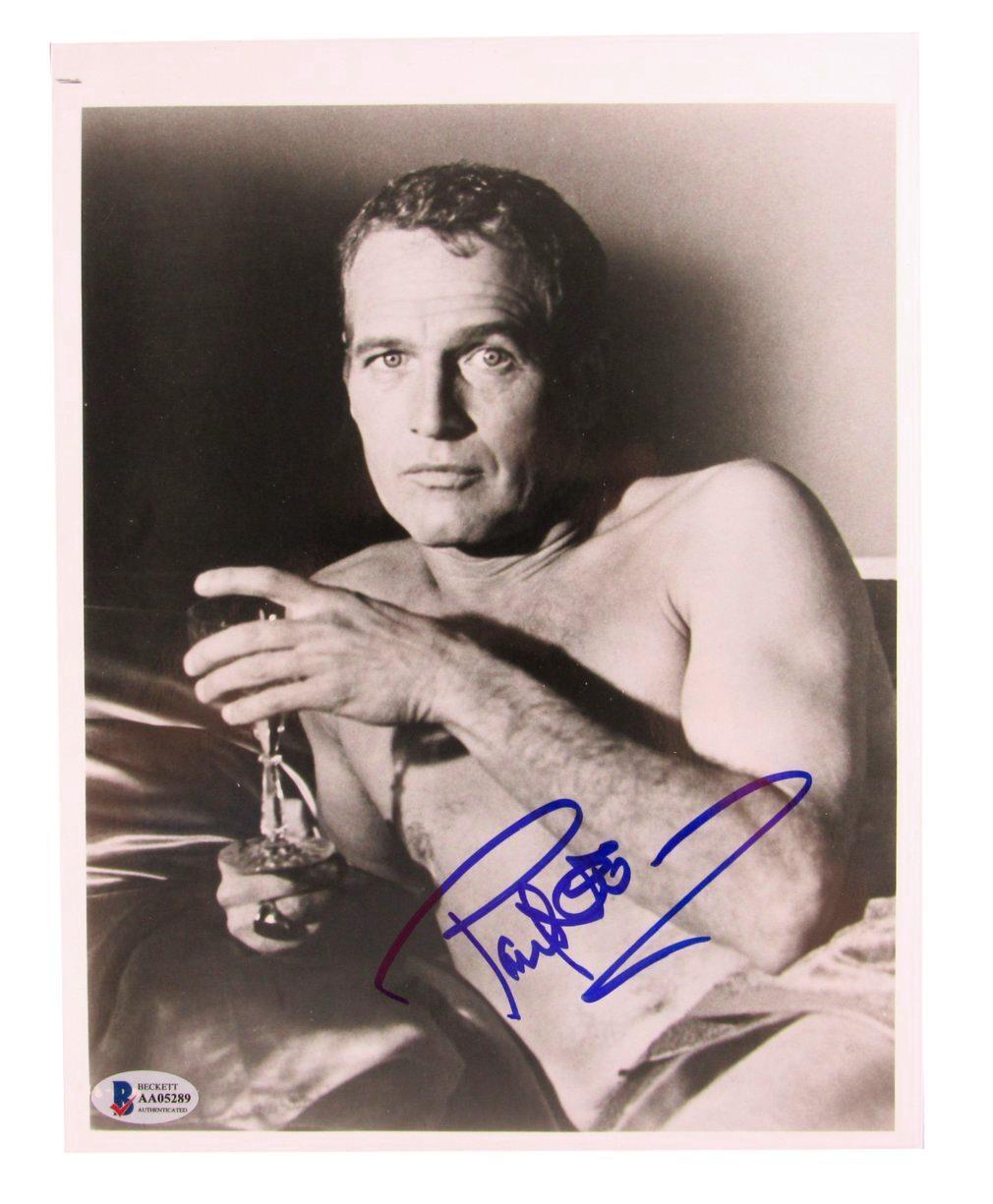 Paul Newman Actor Signed/Autographed 8x10 B/W Photo Beckett 161136