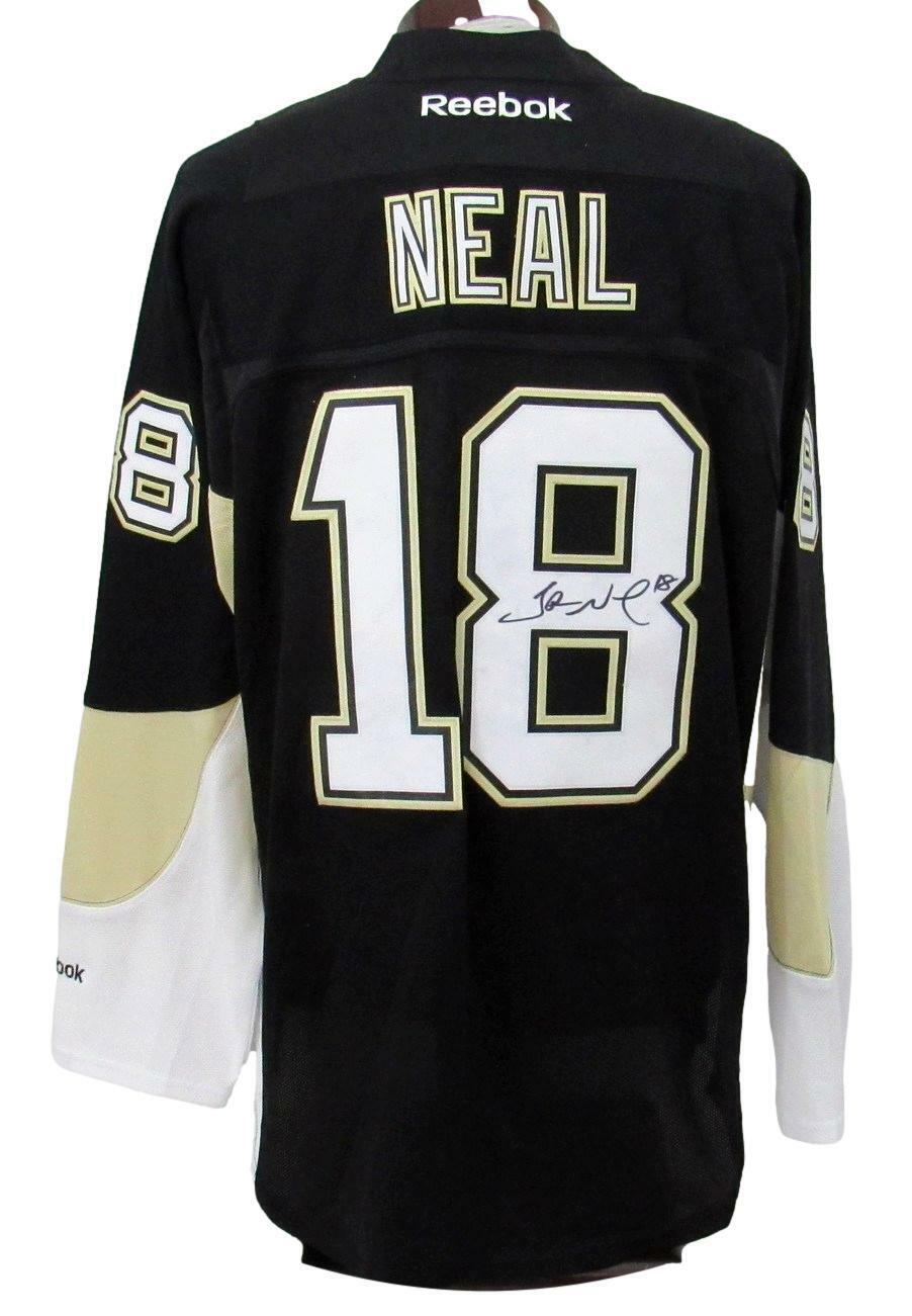 James Neal Signed Penguins Reebok Hockey Authentic Team Jersey Penguins 163110