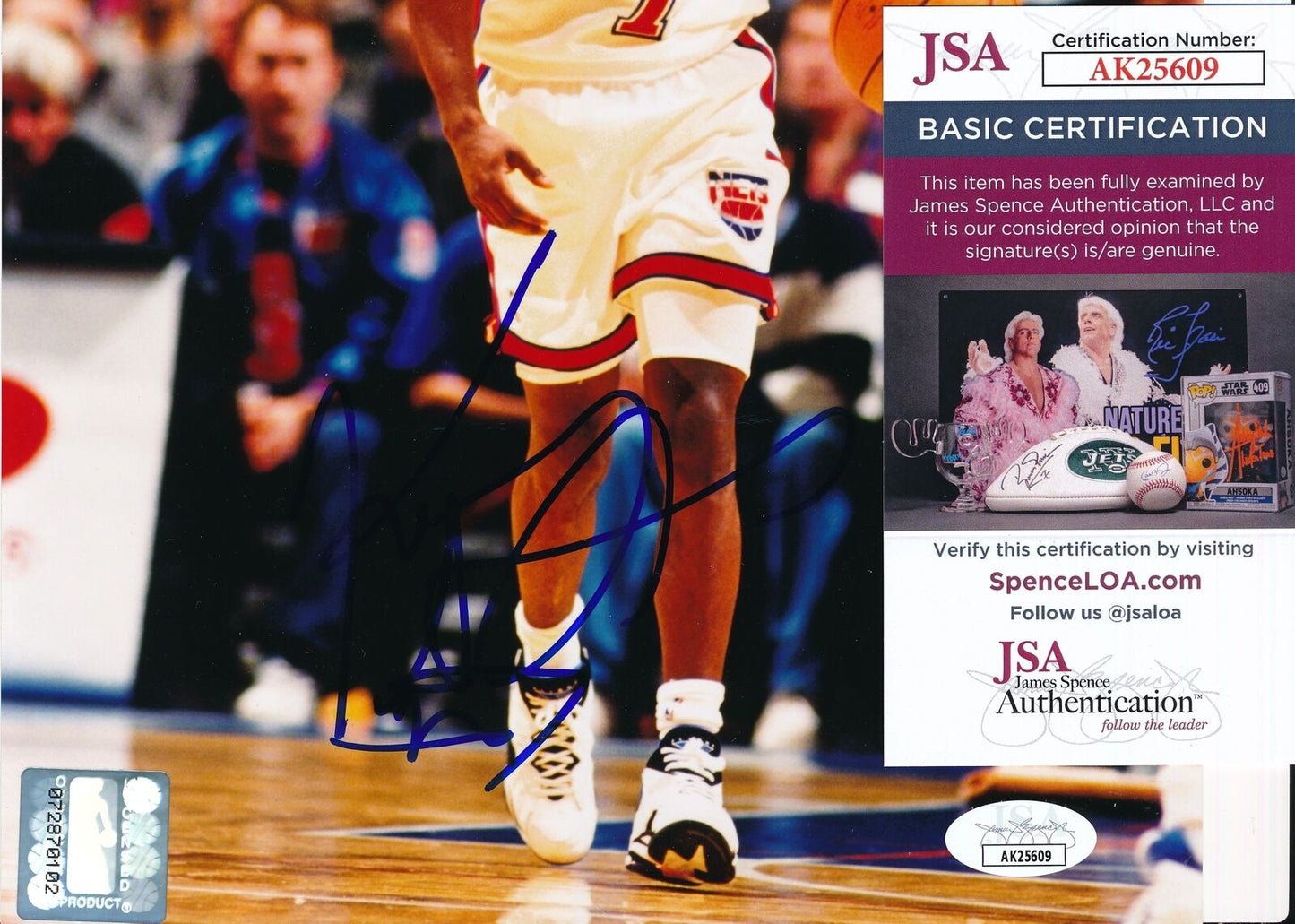 Kenny Anderson Autographed 8x10 Photo New Jersey Nets JSA 179842