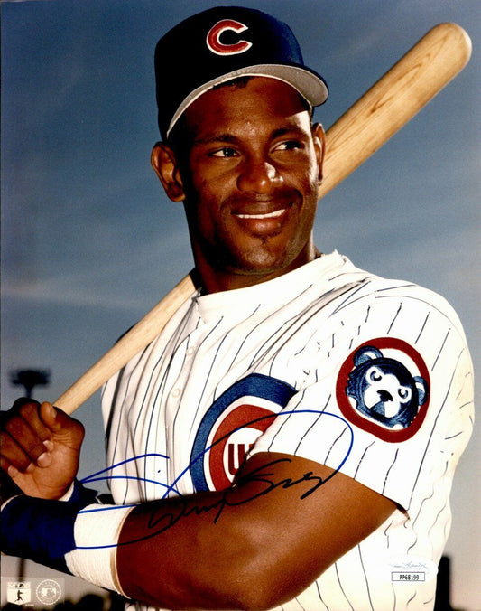Sammy Sosa Chicago Cubs Signed/Autographed 8x10 Color Photo JSA 160504