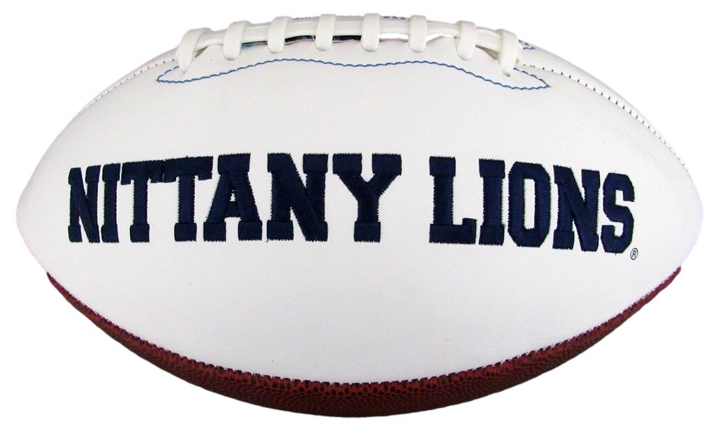 Saquon Barkley Autographed White Penn State Logo Football PSA/DNA 183538