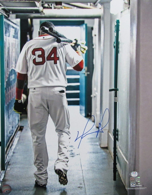 David Ortiz HOF Autographed 16x20 Photo Boston Red Sox PSA/DNA 177272