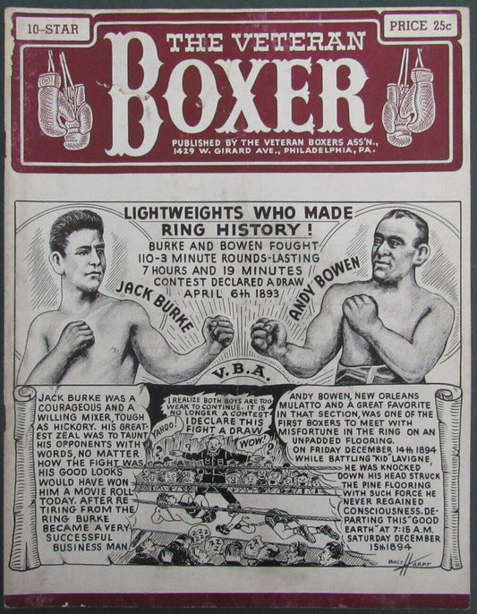 The Veteran Boxer Magazine Ten Star Issue Burke/Bowen 167714