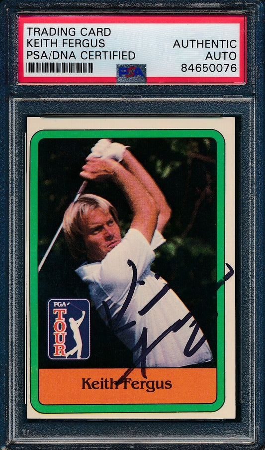 1981 DONRUSS PGA Keith Fergus #33 Authentic Card Signed PSA/DNA 176004