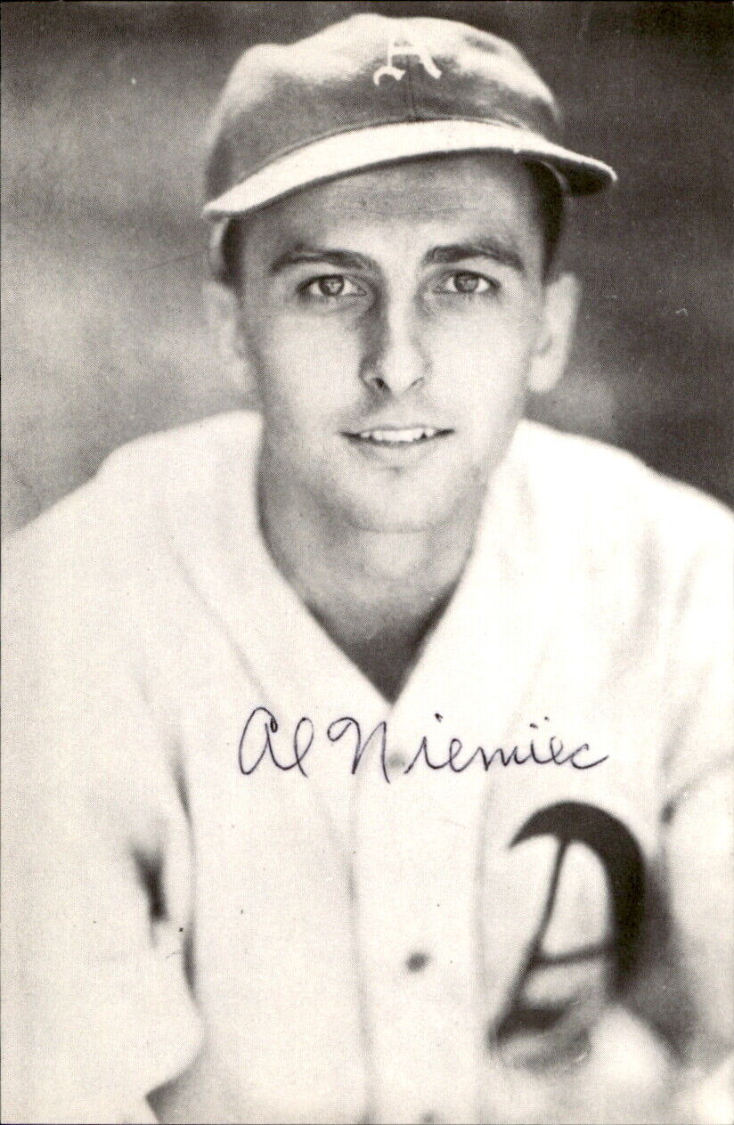 Al Niemiec Athletics d. 1995 Signed/Autographed 3x5  Photo 178679