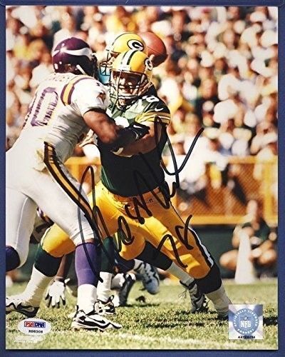 Ross Verba Packers SB XXXI Signed 8x10 Photo PSA/DNA 132898