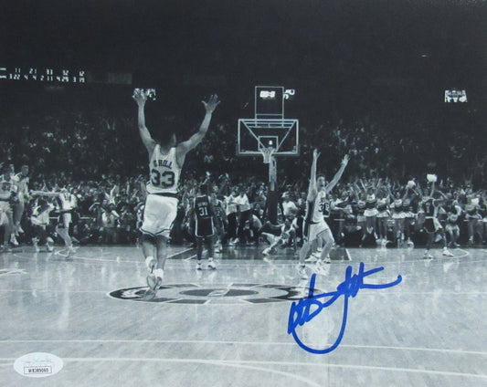 Christian Laettner Autographed Duke Blue Devils 8x10 Photo JSA 187698