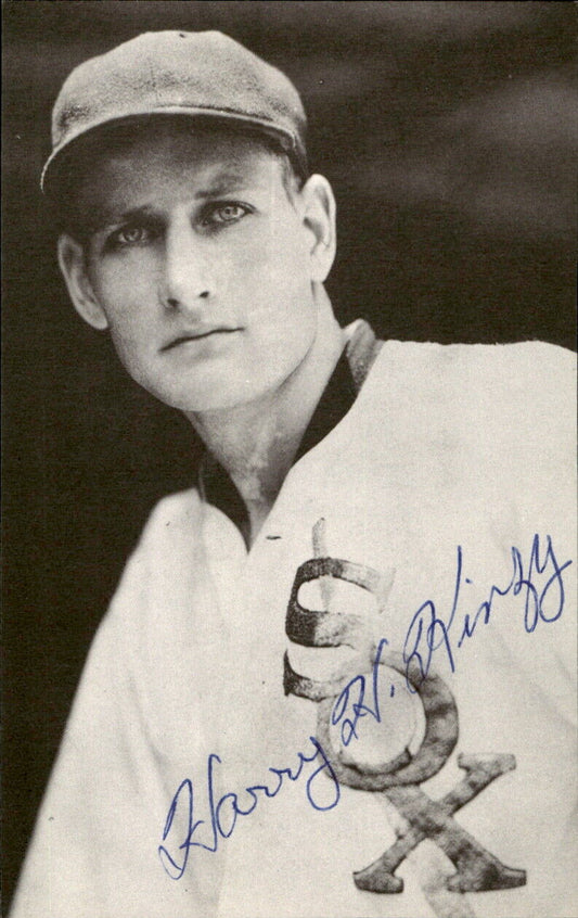 Harry Kinzy Cicago White Sox d. 2003 Signed/Auto 3x5  Photo 178516