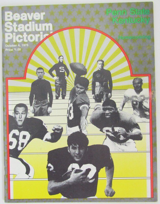 1975 Penn State Nittany Lions vs. Kentucky Football Program 138492