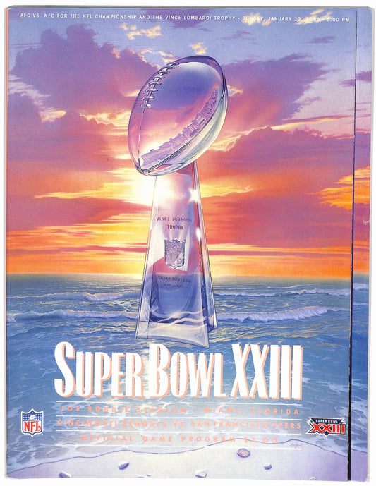 Super Bowl XXIII Game Program San Francisco 49ers vs Cincinnati Bengals  182073