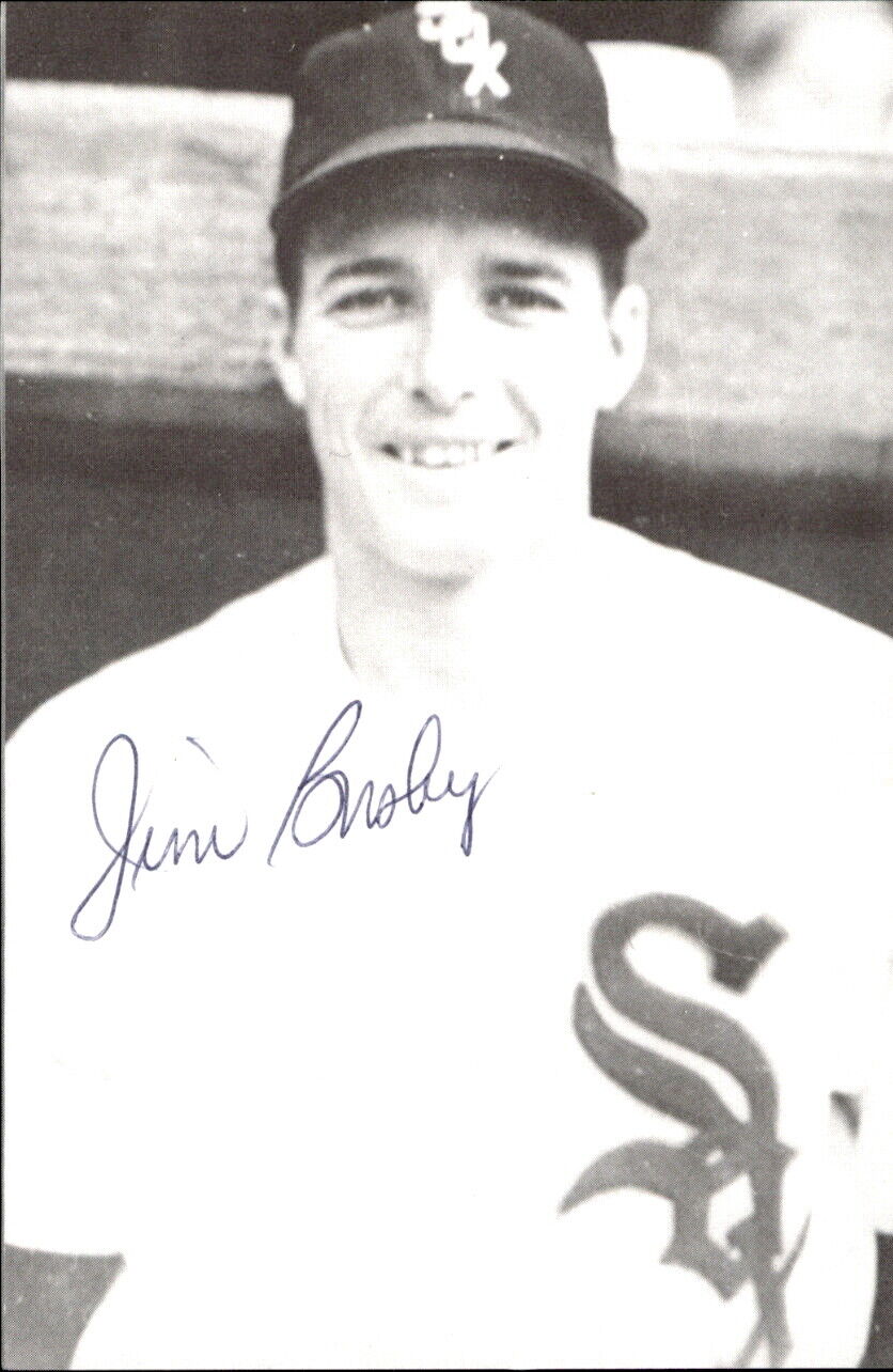 Jim Busby White Sox d. 1996 Signed/Autographed 3x5  Photo 177998