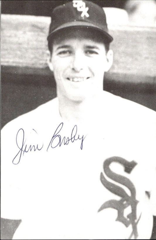 Jim Busby White Sox d. 1996 Signed/Autographed 3x5  Photo 177998