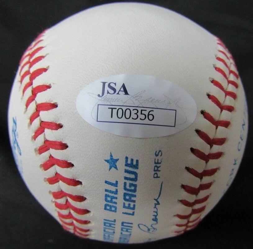 Frank Crosetti New York Yankees Autographed/Signed Rawlings Baseball JSA 130808